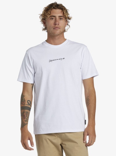 [AQYZT09605WBB0L] QS RUSHED LOGO TEES (L)