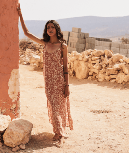 [ERJWD03825CNM7L] STAY SUNNY SLIP DRESS (L)