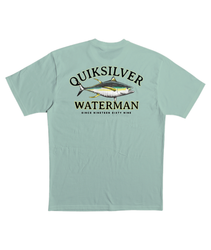 [AQMZT03540GDG0L] BAIT STEALER QM M TEES (L, GDG0-SUBTLE GREEN)