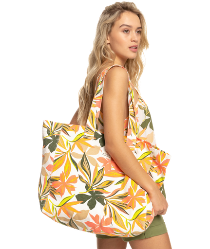 [ERJBT03326WBB61SZ] ANTI BAD VIBES J TOTE (WBB6-BRIGHT WHITE SUBTLY SALTY MULT)