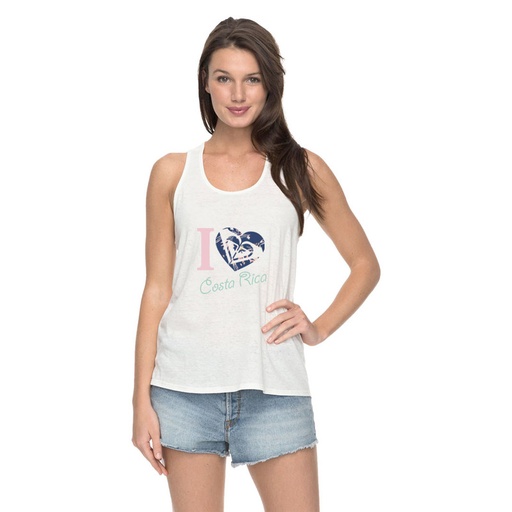 [DTRX642013WHITM] CAMISETA MUJER HEART ADVENTURE TANK WHITE