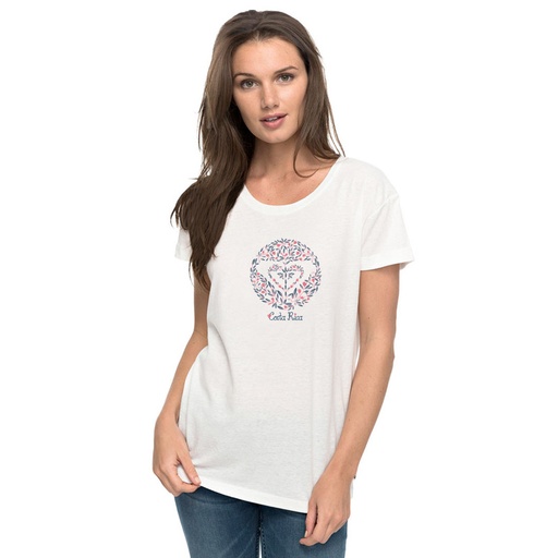 [DTRX674015WHITXL] CAMISA MUJER RAIN OR SHINE NICE ONE HEART  TEE WHITE