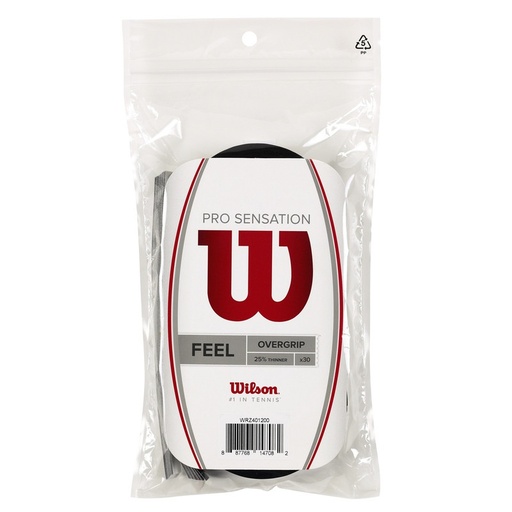 [WRZ401200] WILSON PRO OVERGRIP SENSATION 30PK BK