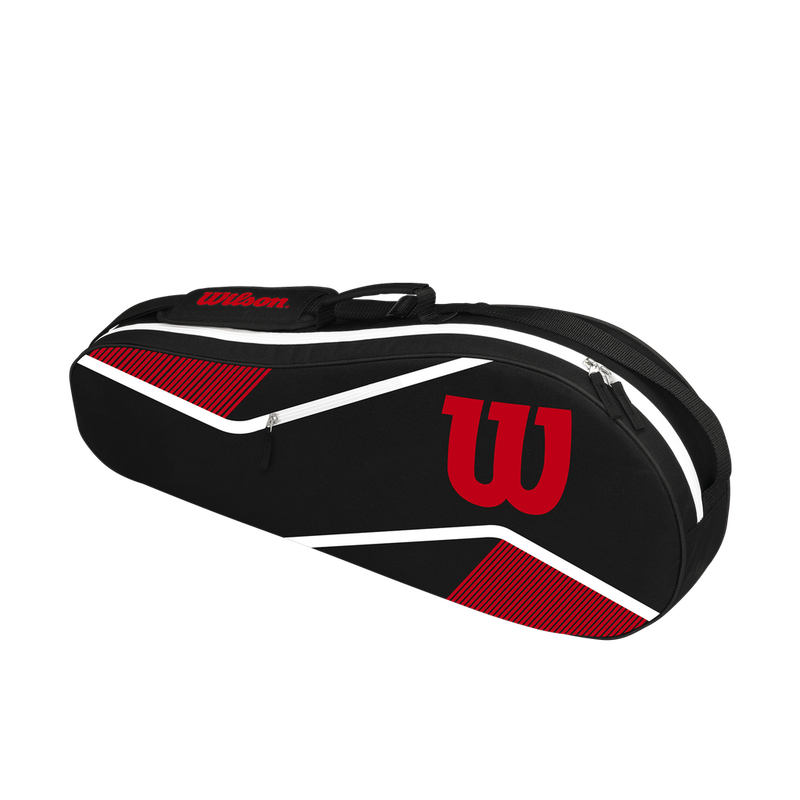 BOLSO DE TENIS WILSON ADVANTAGE 3PK NEGRO/ROJO