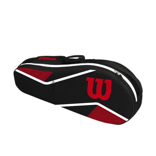 [WR8010201001] BOLSO DE TENIS WILSON ADVANTAGE 3PK NEGRO/ROJO