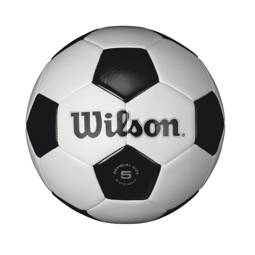 [WTH8755XDEF] WILSON BALON FB #5 TRADICIONAL BK/WH #5