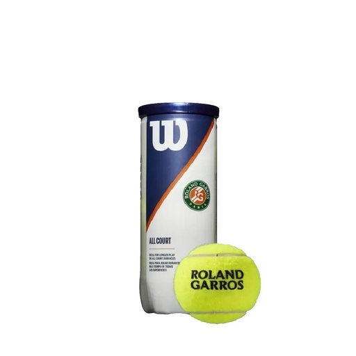 [WR8204601001] PELOTAS DE TENIS WILSON ROLAND GARROS ALL COURT TARRO DE 3 UNIDADES